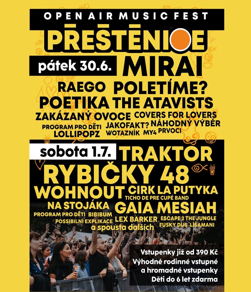 Open Air Music Fest Přeštěnice 2023 Festíky 2024