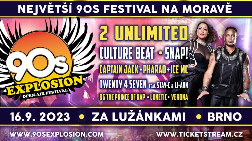 90s Explosion festival Brno 2023
