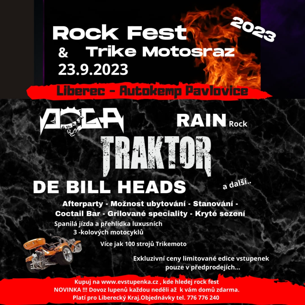 ROCK FEST &amp; Motosraz Liberec 2023