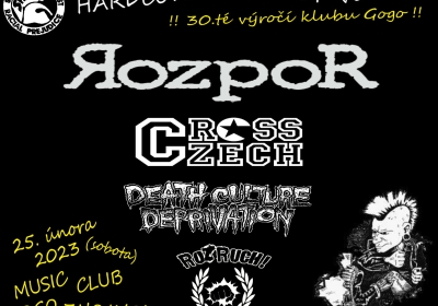 HARDCORE PUNK FEST 2023 - Výročí 30let klubu Gogo!!